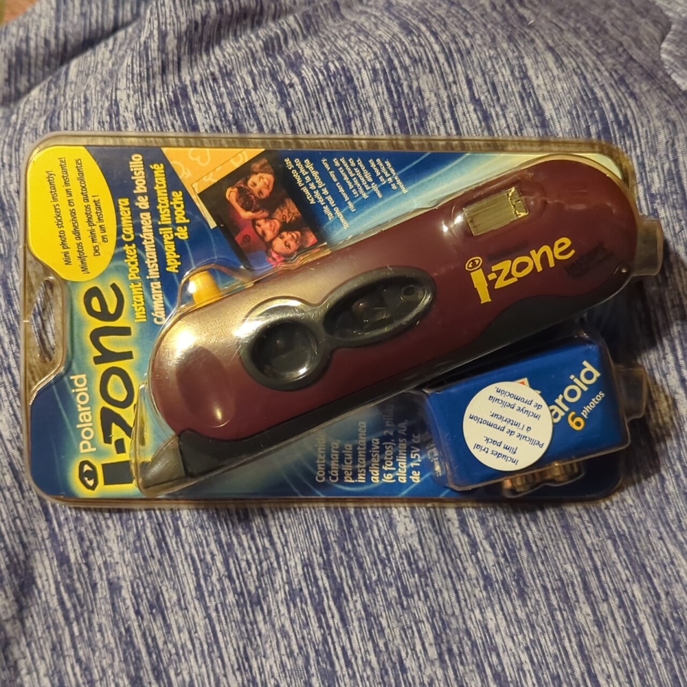 Vintage Polaroid i-Zone Instant Pocket Camera, Purple, NIB